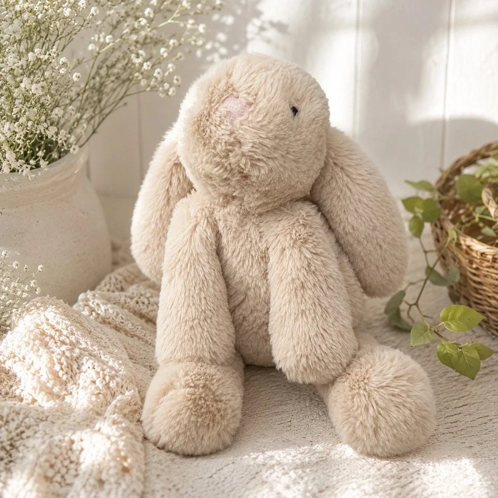 Jellycat London Bashful Bunny Cream Beige Plush Stuffed Animal Long Ear Rabbit